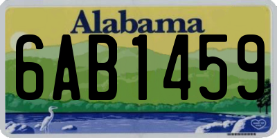 AL license plate 6AB1459