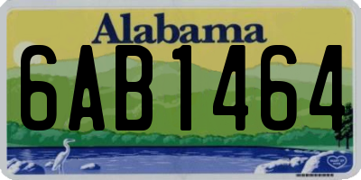 AL license plate 6AB1464