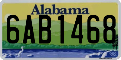 AL license plate 6AB1468