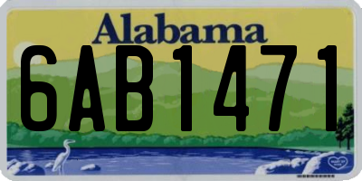 AL license plate 6AB1471