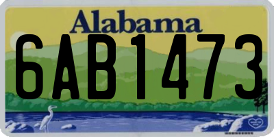AL license plate 6AB1473