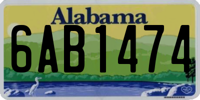 AL license plate 6AB1474