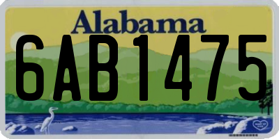 AL license plate 6AB1475