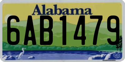 AL license plate 6AB1479