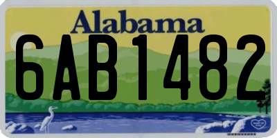 AL license plate 6AB1482
