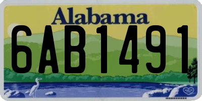 AL license plate 6AB1491