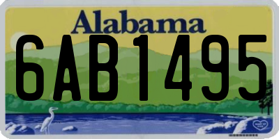 AL license plate 6AB1495
