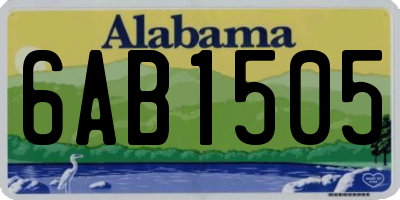 AL license plate 6AB1505