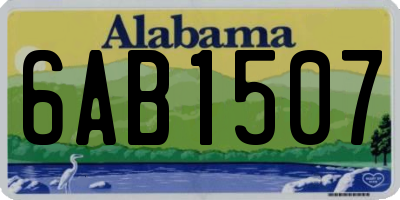 AL license plate 6AB1507