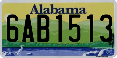 AL license plate 6AB1513