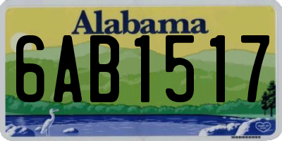 AL license plate 6AB1517