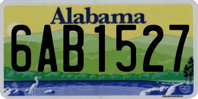 AL license plate 6AB1527