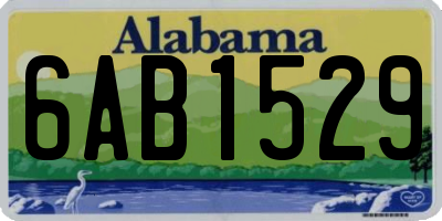 AL license plate 6AB1529