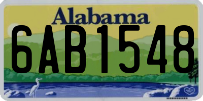 AL license plate 6AB1548