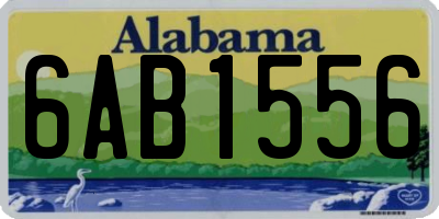 AL license plate 6AB1556