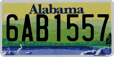 AL license plate 6AB1557