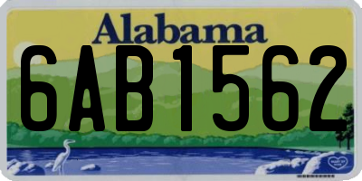 AL license plate 6AB1562