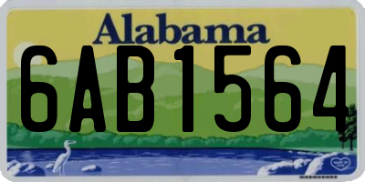 AL license plate 6AB1564