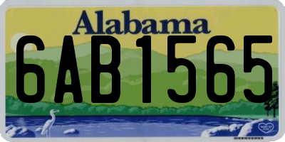 AL license plate 6AB1565