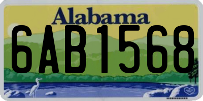 AL license plate 6AB1568