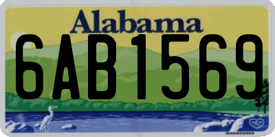 AL license plate 6AB1569