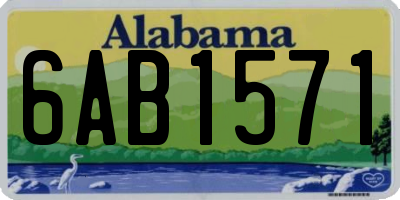 AL license plate 6AB1571
