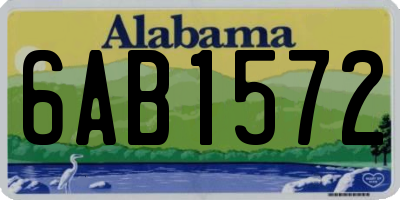 AL license plate 6AB1572