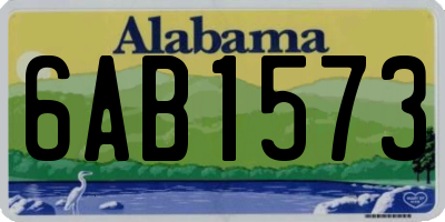 AL license plate 6AB1573