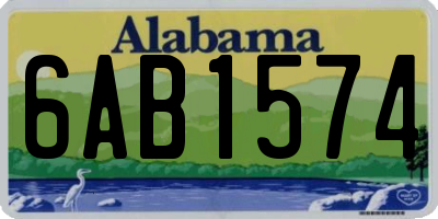 AL license plate 6AB1574