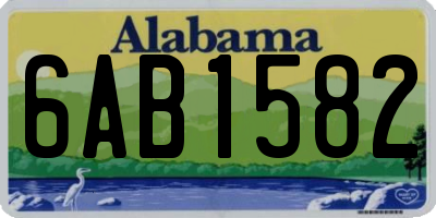 AL license plate 6AB1582