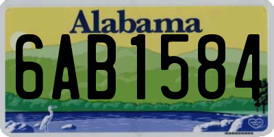 AL license plate 6AB1584