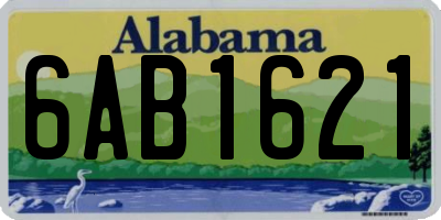 AL license plate 6AB1621