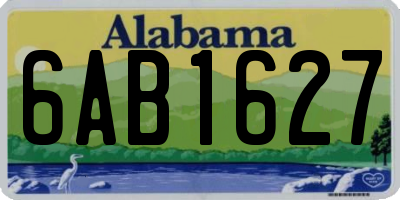 AL license plate 6AB1627