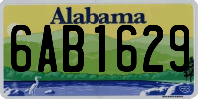 AL license plate 6AB1629