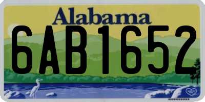 AL license plate 6AB1652