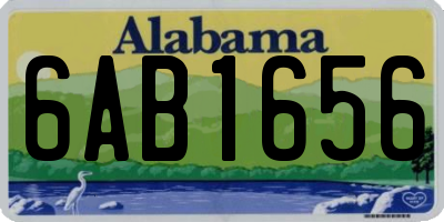 AL license plate 6AB1656