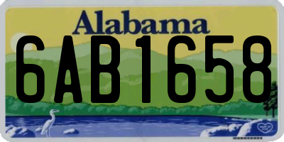 AL license plate 6AB1658