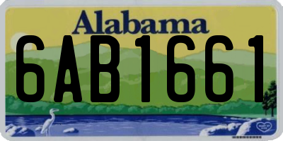 AL license plate 6AB1661