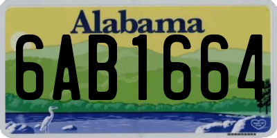AL license plate 6AB1664