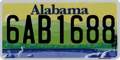 AL license plate 6AB1688
