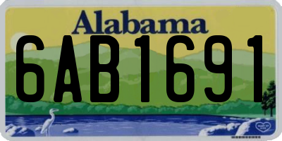 AL license plate 6AB1691