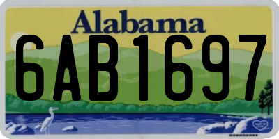 AL license plate 6AB1697