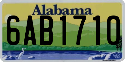 AL license plate 6AB1710