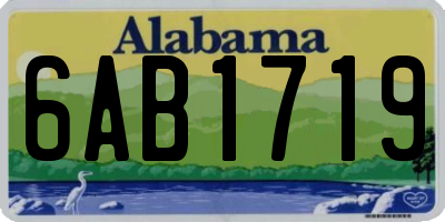 AL license plate 6AB1719