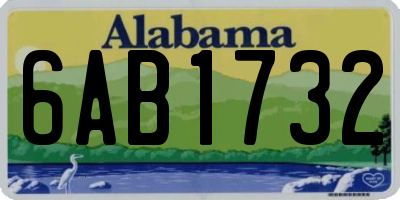 AL license plate 6AB1732