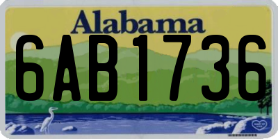 AL license plate 6AB1736