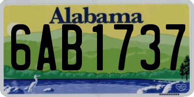 AL license plate 6AB1737