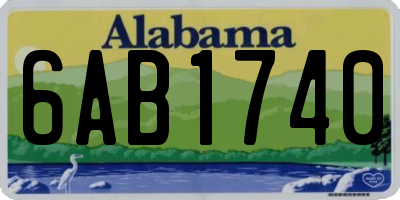 AL license plate 6AB1740