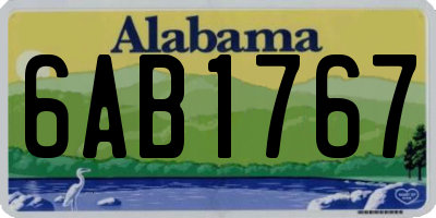 AL license plate 6AB1767