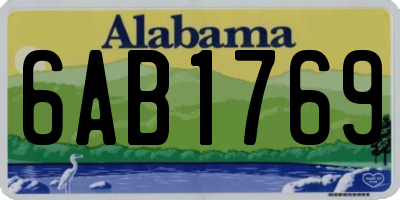 AL license plate 6AB1769